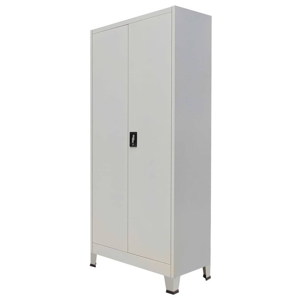 Gray Steel Locker Cabinet with 2 Doors J9042