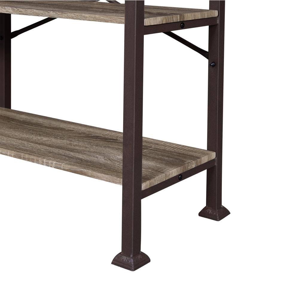 Brown Wood 5-Shelf Bookcase C999199
