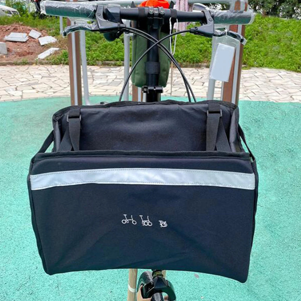 Folding Bike Basket with Rain Cover N2866