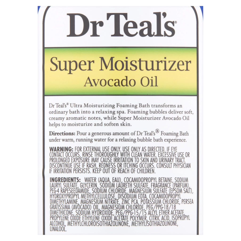 Foaming Bubble Bath with Avocado Oil, 34 fl.oz. W12968
