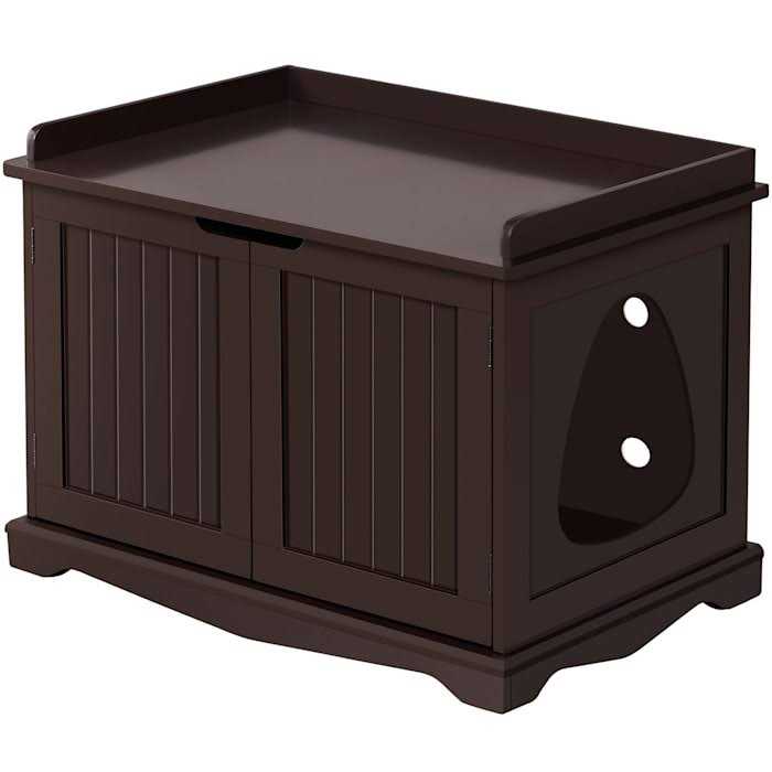 Espresso Cat Litter Box L46688
