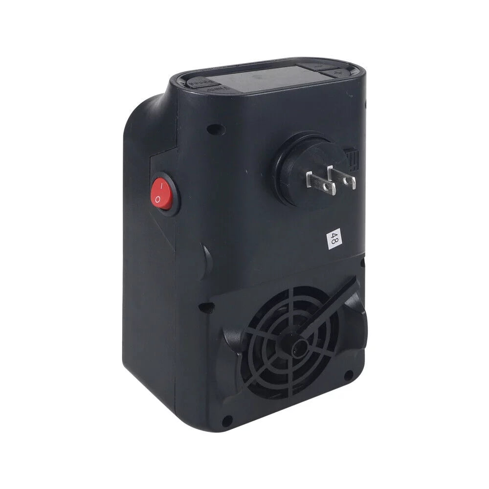 Compact Plug-in Wall Outlet Heater with Timer and Remote Control E8255