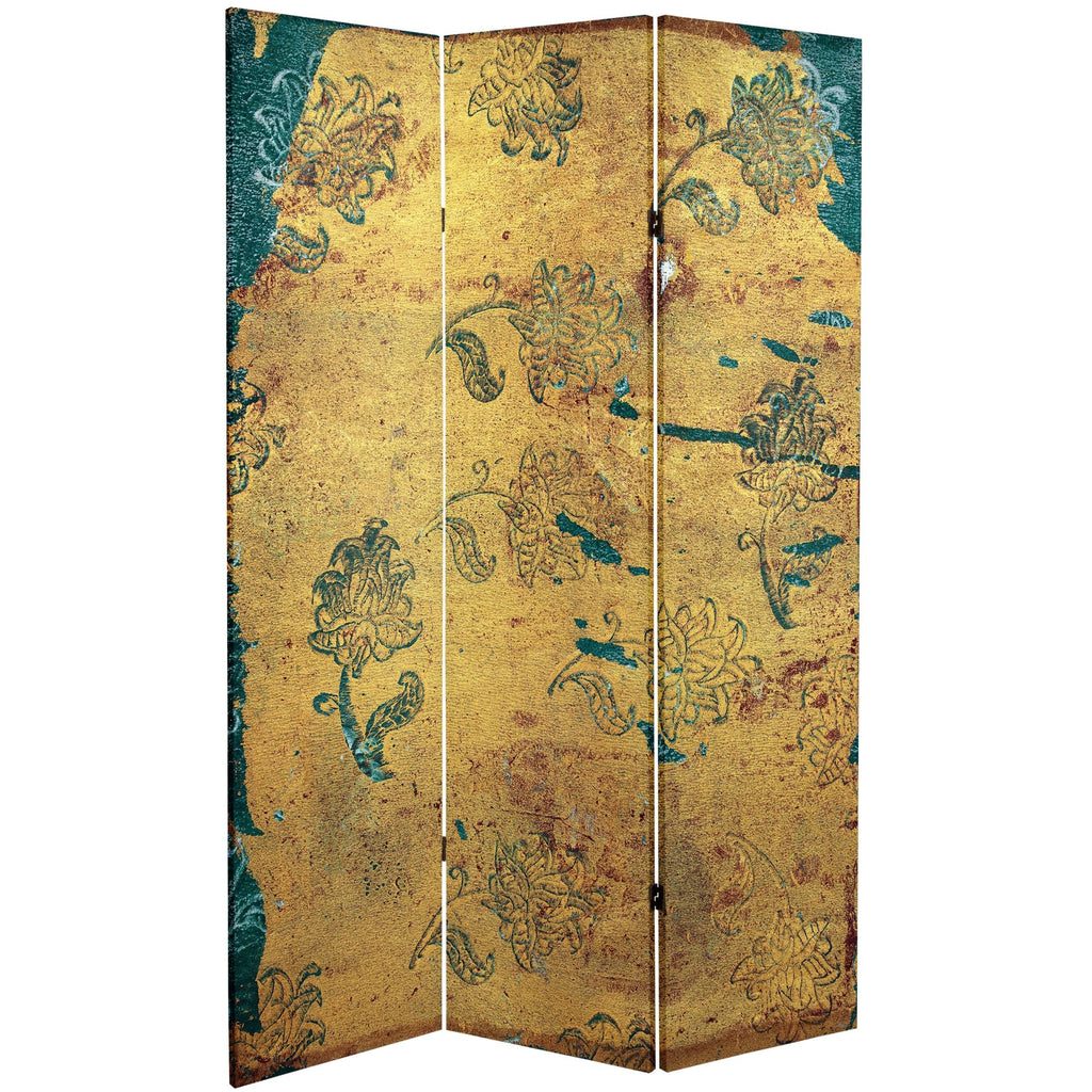 6 ft. Tall 3 Panel Canvas Room Divider Y571