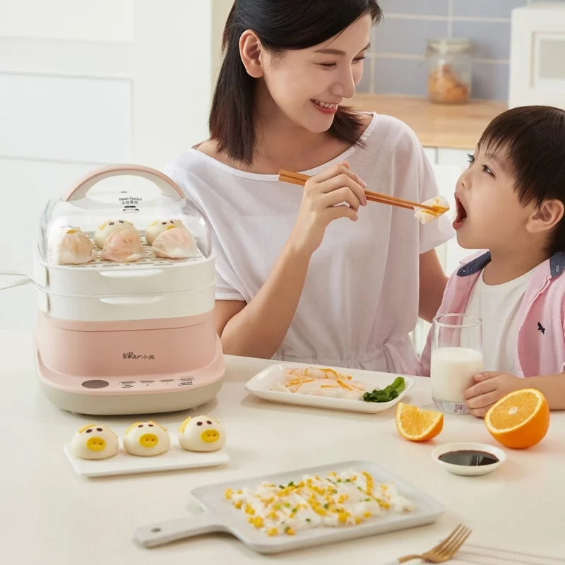 Rice Roll Maker 6 Functions Food Steamer Double Layer 3L H3776