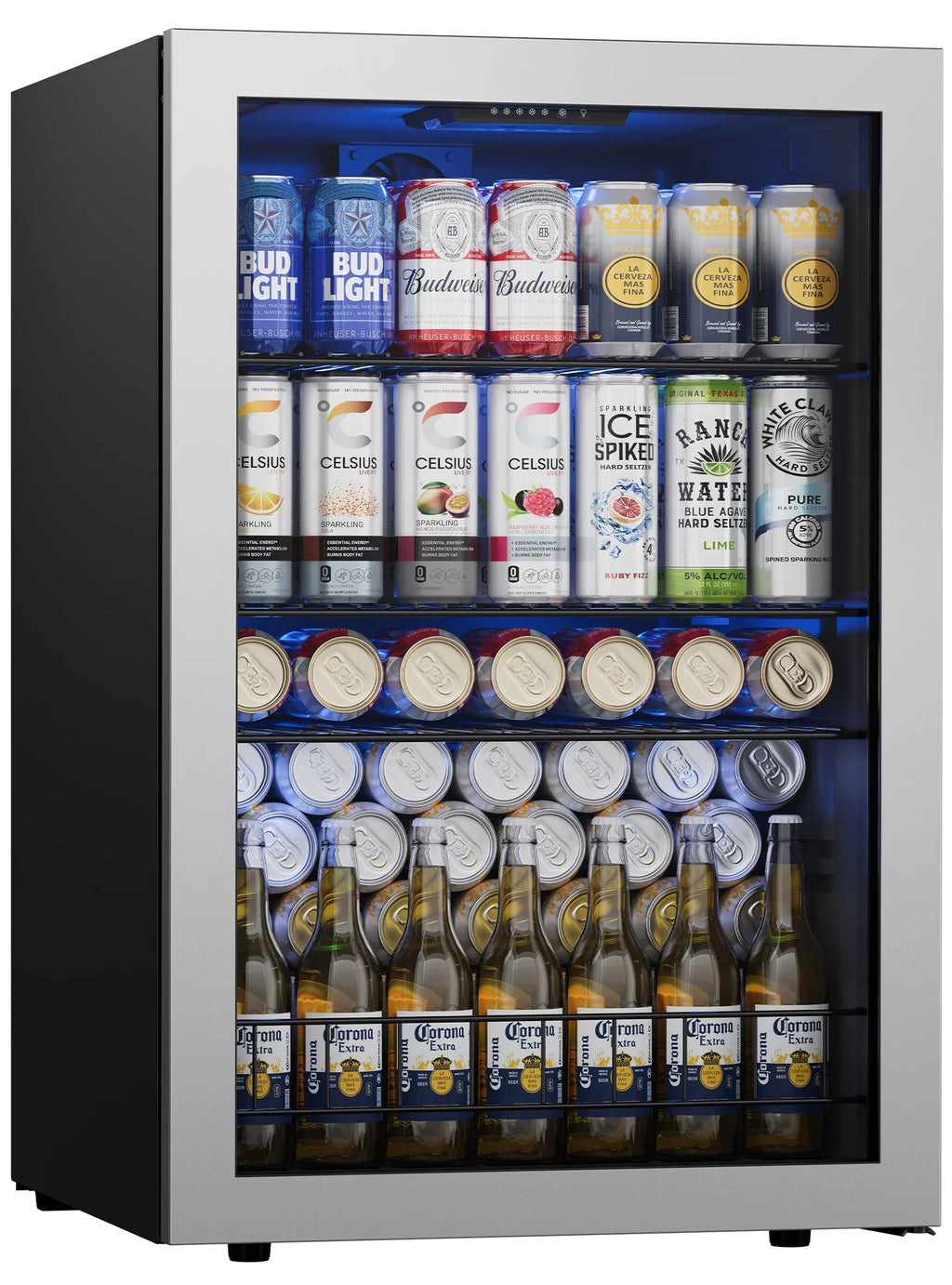 180 Can Freestanding Beverage Refrigerator with Glass Door I85581