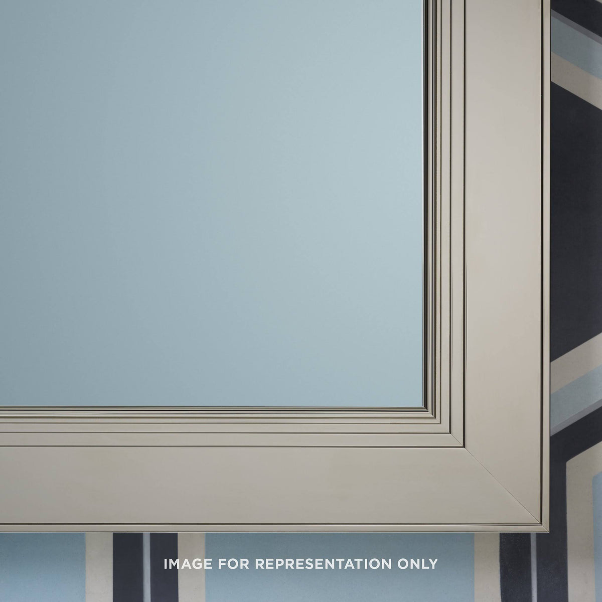 Brushed Black Framed Cabinet S525846