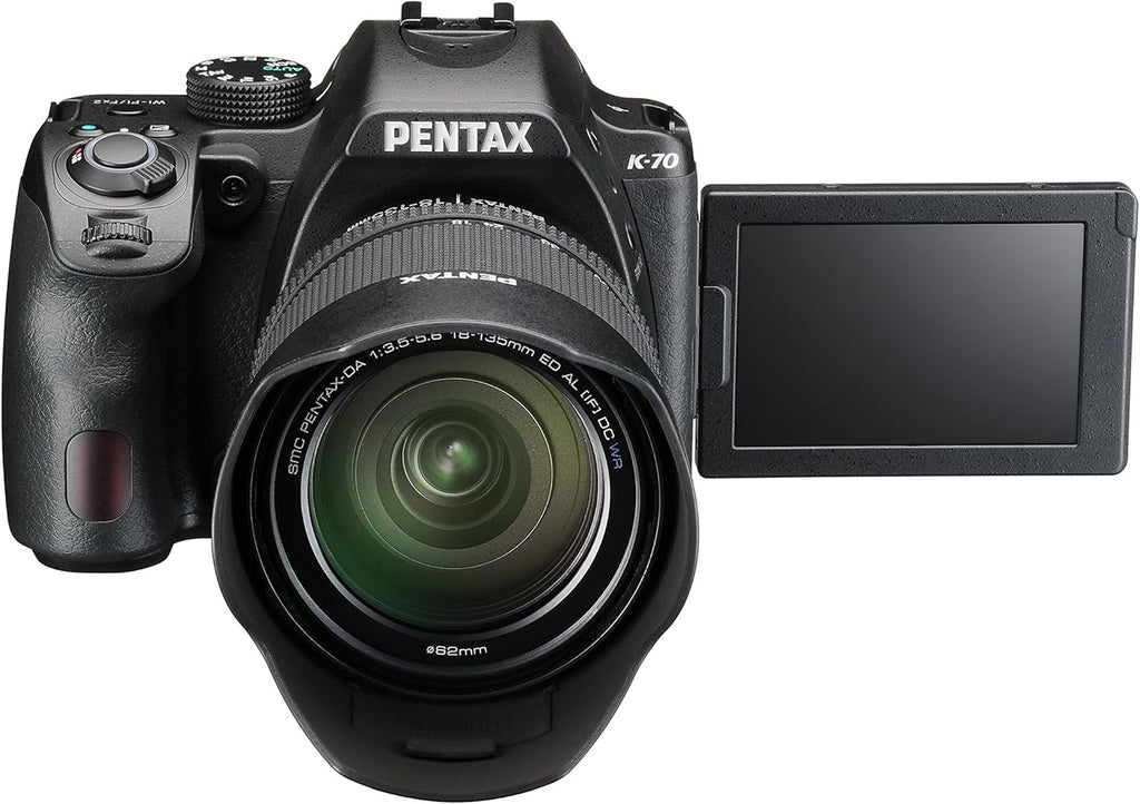Black Weather-Sealed DSLR Camera with 18-135mm Lens I9216