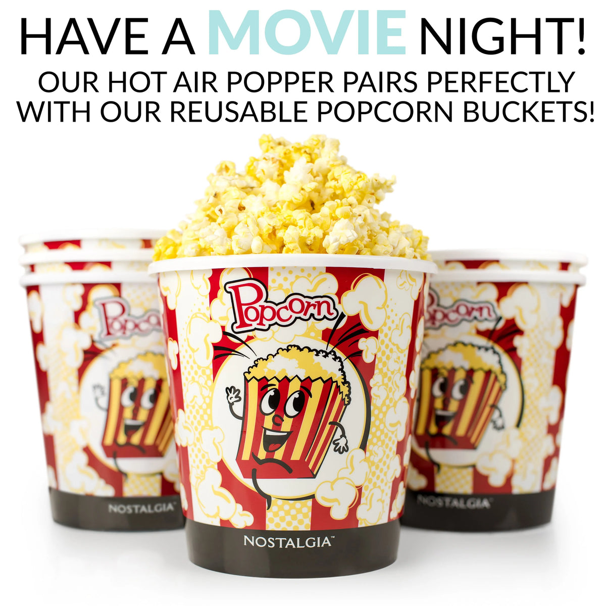Retro 12-Cup Hot Air Popcorn Maker K4881