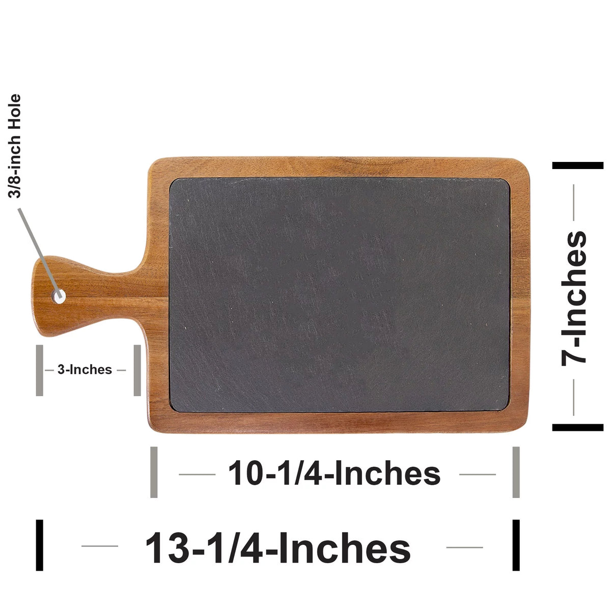 Acacia Wood Cutting Board with Wooden Handle W683
