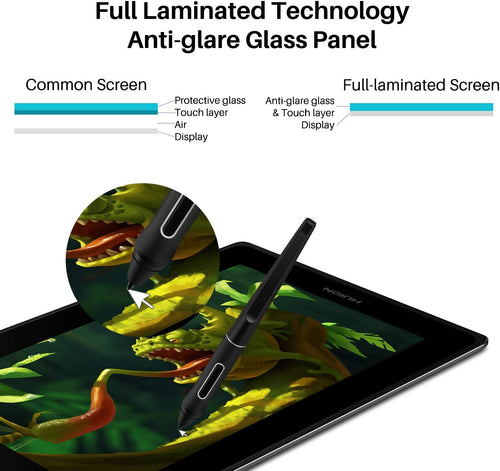 12 Drawing Tablet with Screen Graphics Monitor with Adjustable Stand N67863