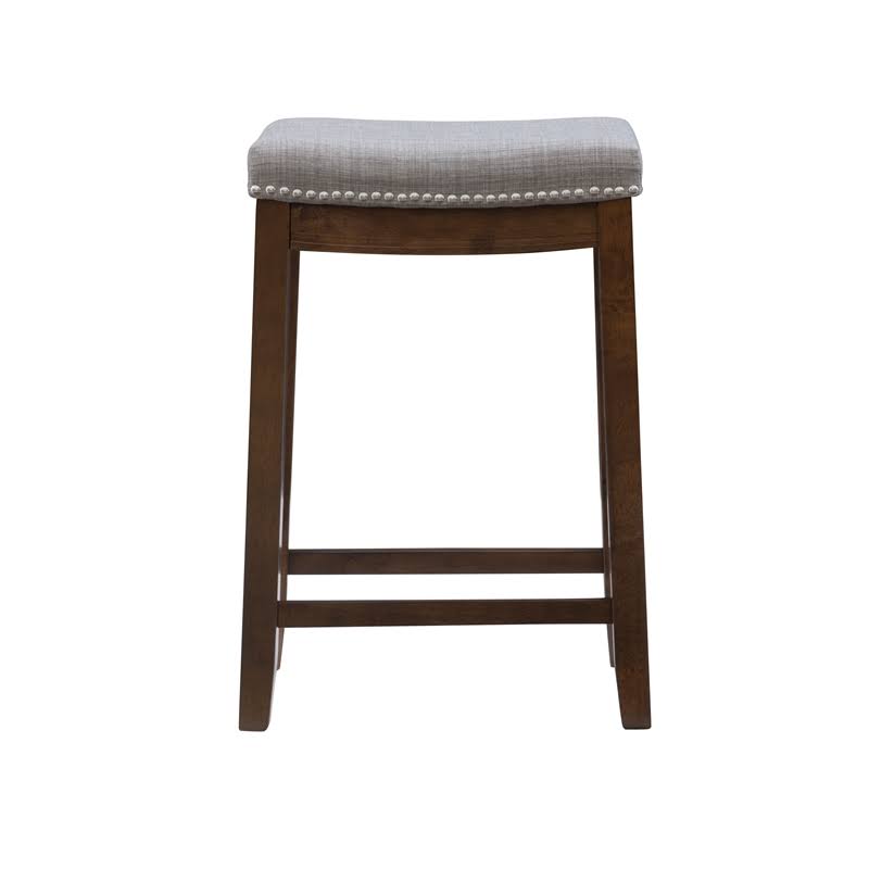 Rustic Brown Wood Counter Stool T723328