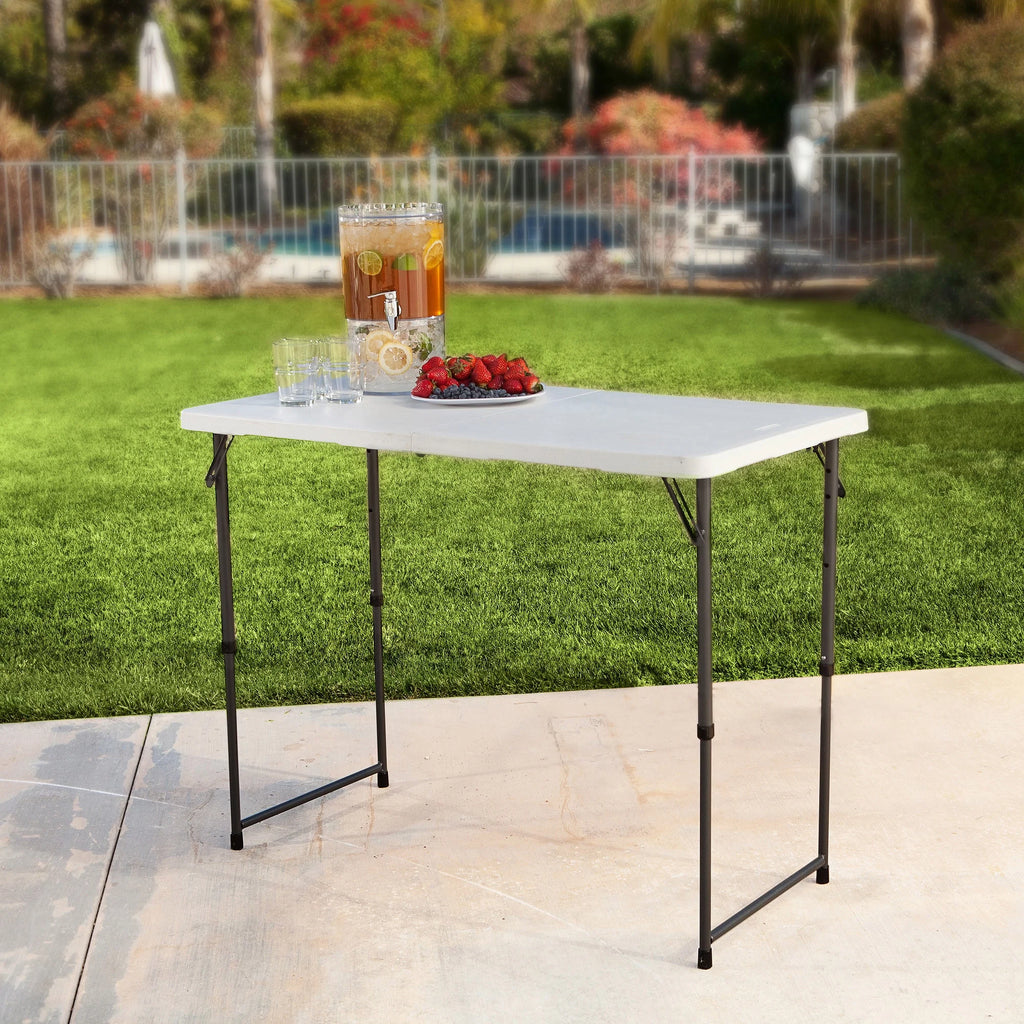 4 ft. Rectangle Fold-in-Half Adjustable Table P95886