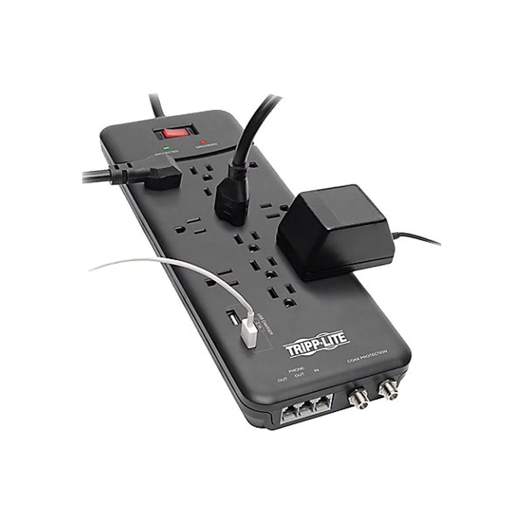 Surge Protector Power Strip 12 Outlets 2 USB Charging Ports U242578
