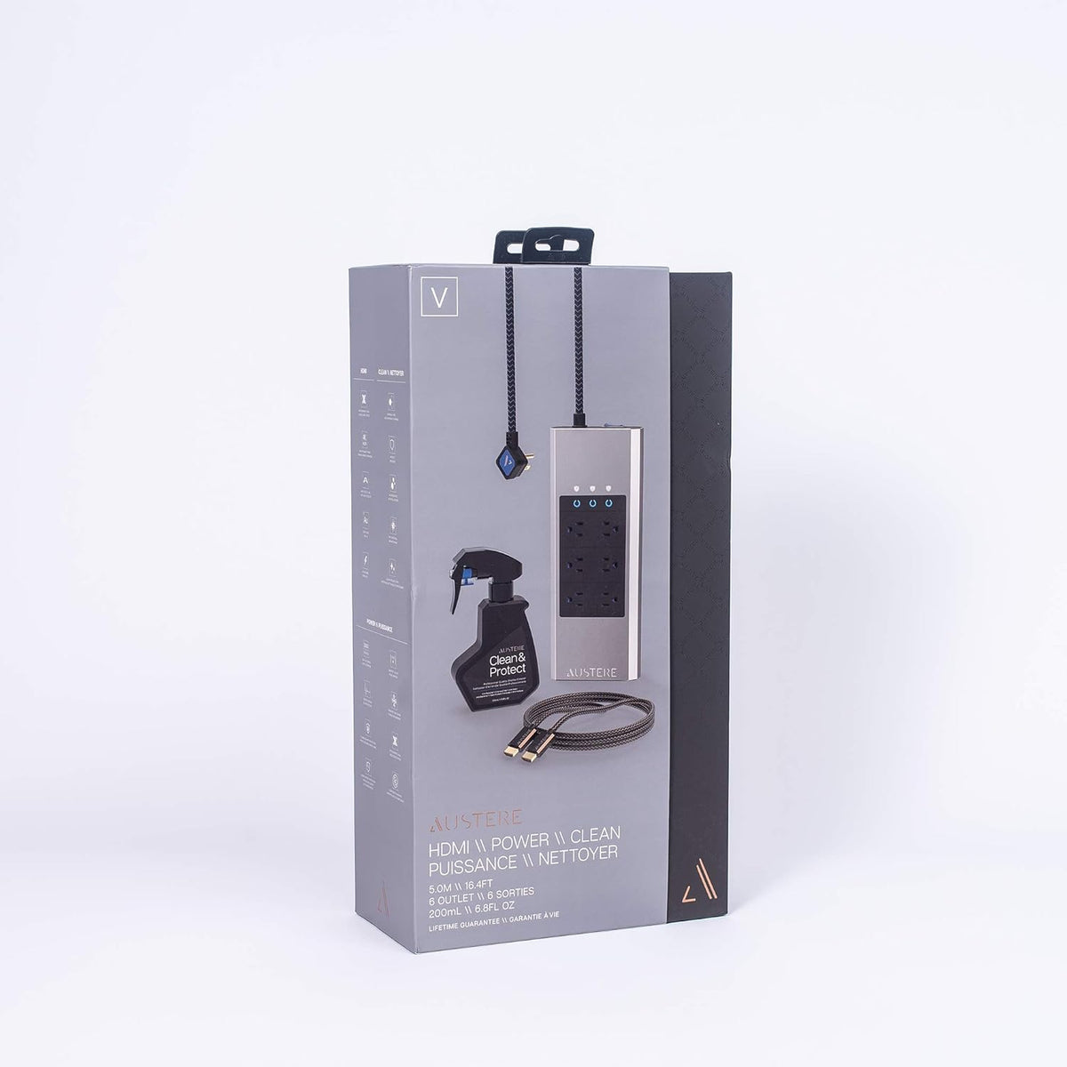 4K Active HDMI Cable 5.0m, 6-Outlet Power, Clean & Protect N651080