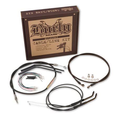 Extended Cable/Brake Line Kit for 16in. Ape Handlebars - Black A295