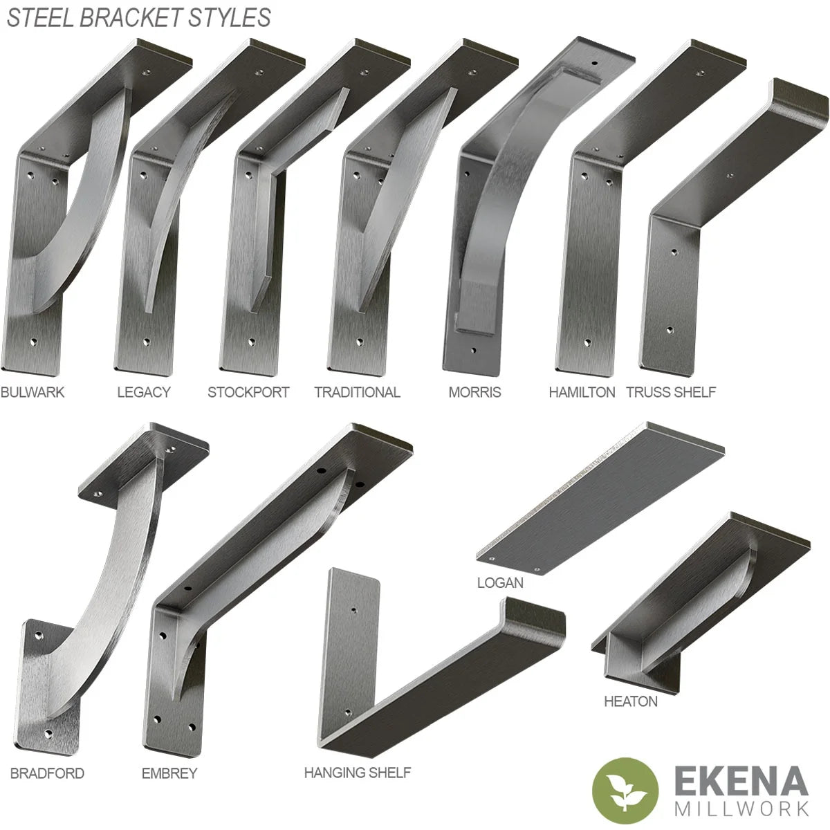 Stainless Steel Hamilton Bracket (6-Pack) E1418