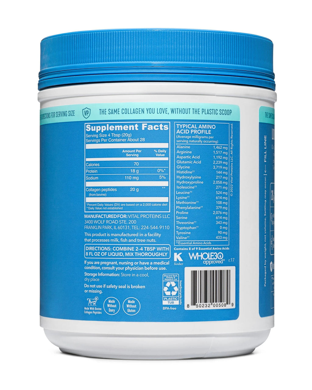 Collagen Peptides Powder 20 oz N900486