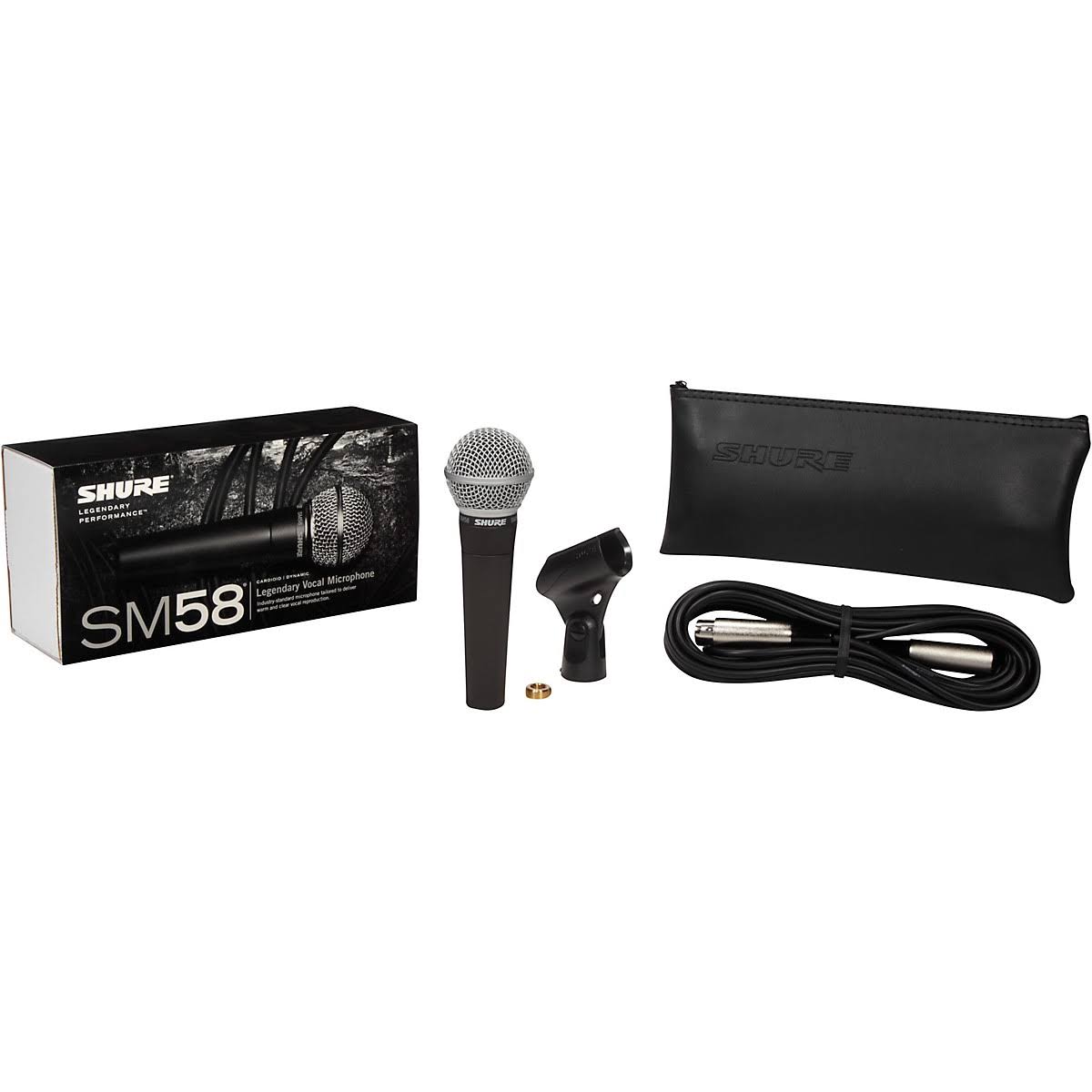 Black Vocal Microphone with XLR Cable E60592