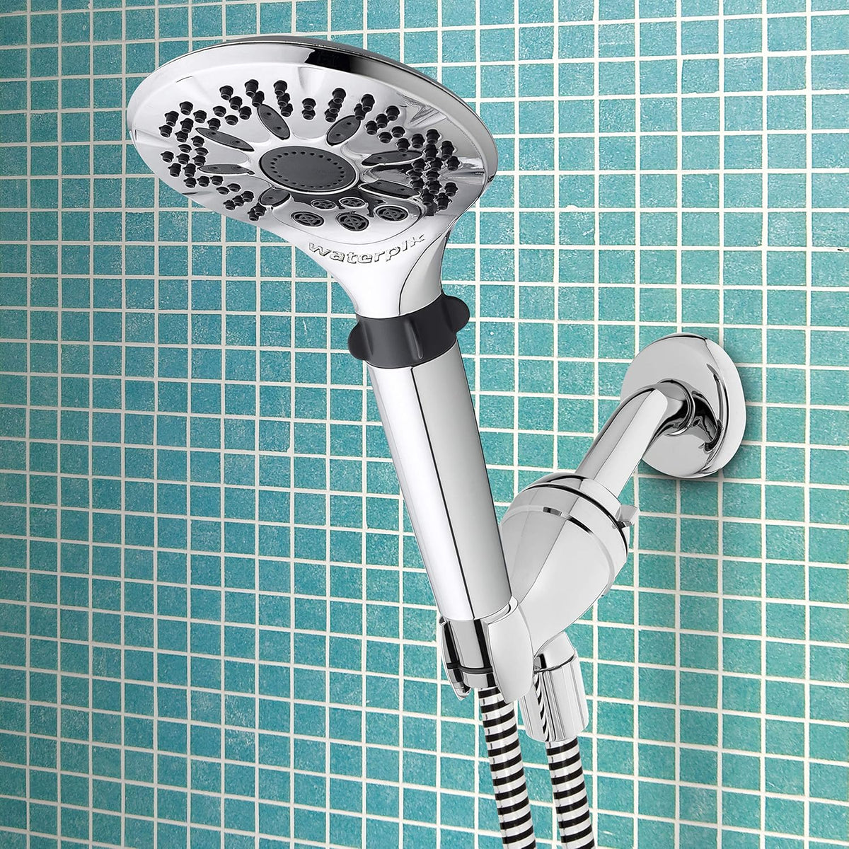 Chrome Hand Held Shower Head with 5-Foot Shower Hose, 5 Spray Modes, Pack of 2 G40652