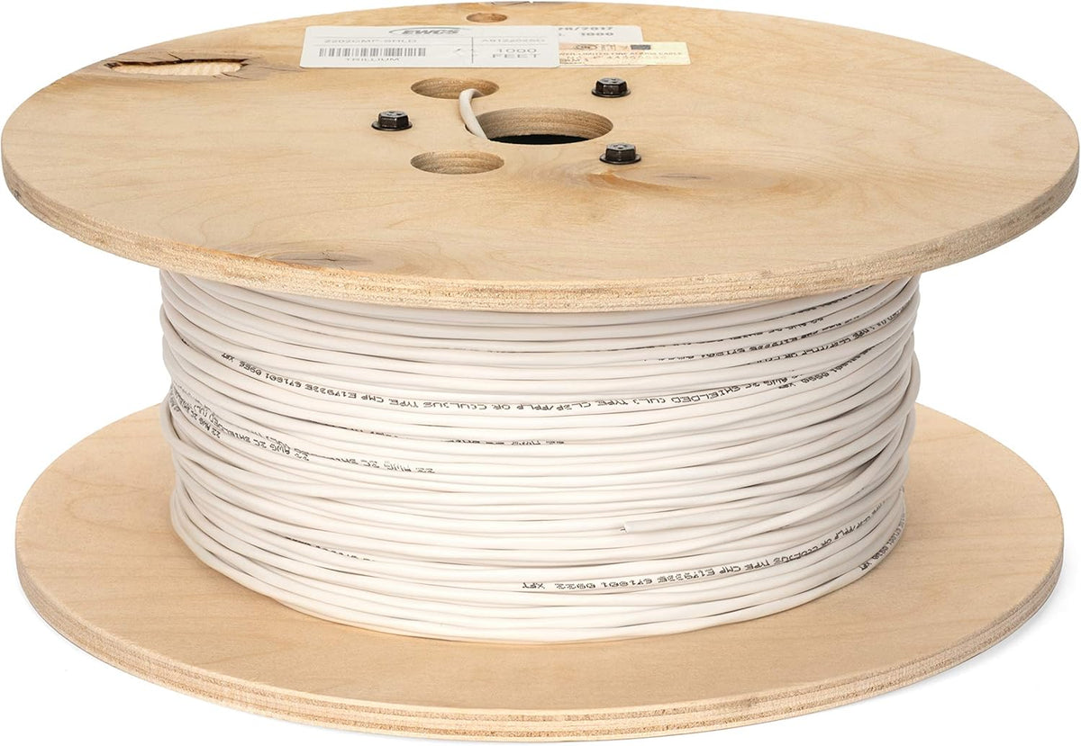22 AWG 2 Conductor Shielded Plenum Cable 500 Feet C256530