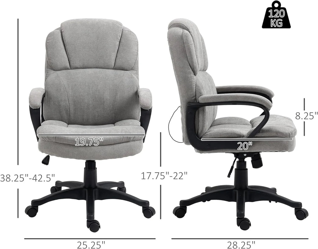 Gray Massage Office Chair with USB Power C4624