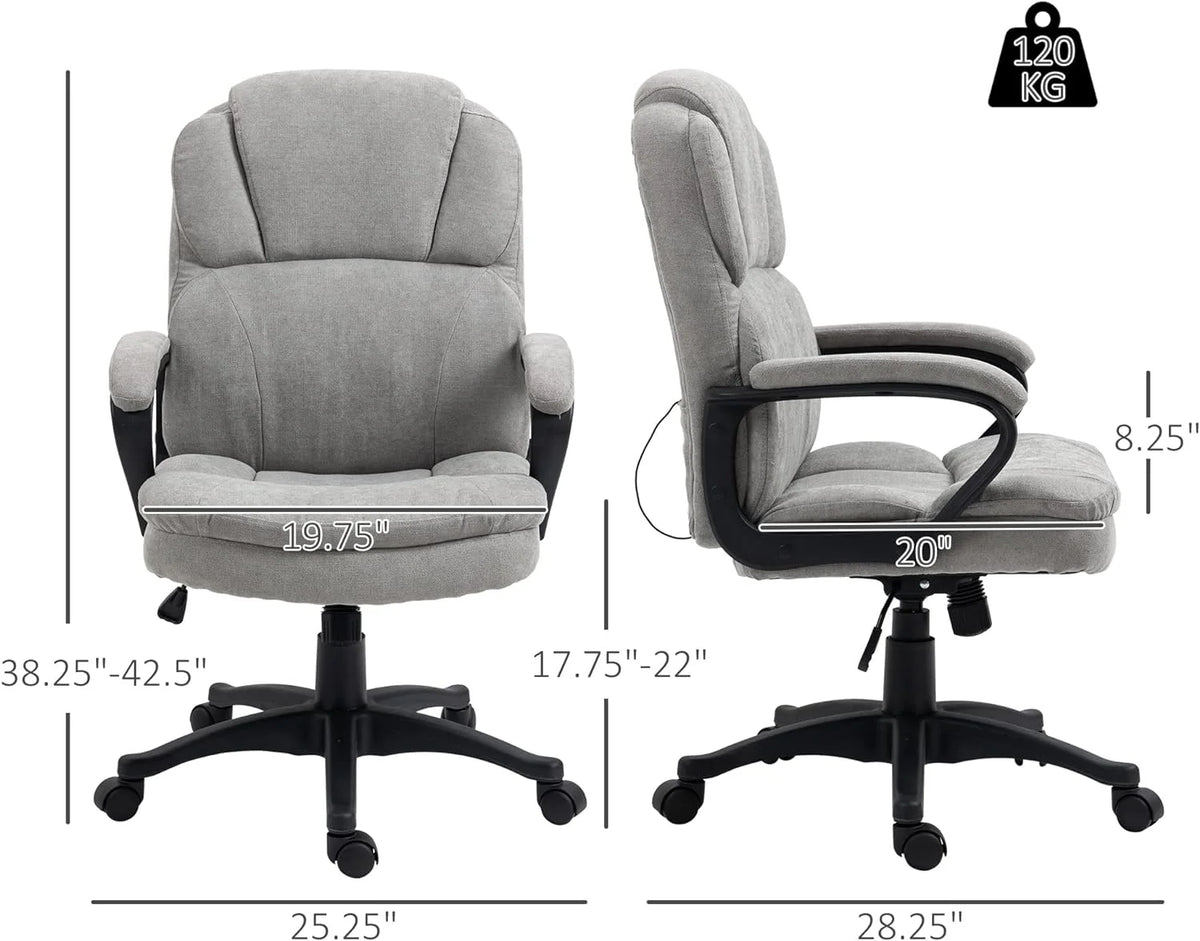 Gray Massage Office Chair with USB Power C4624
