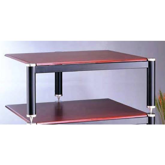 Cherry Shelf with Black Poles and Black Cap I127