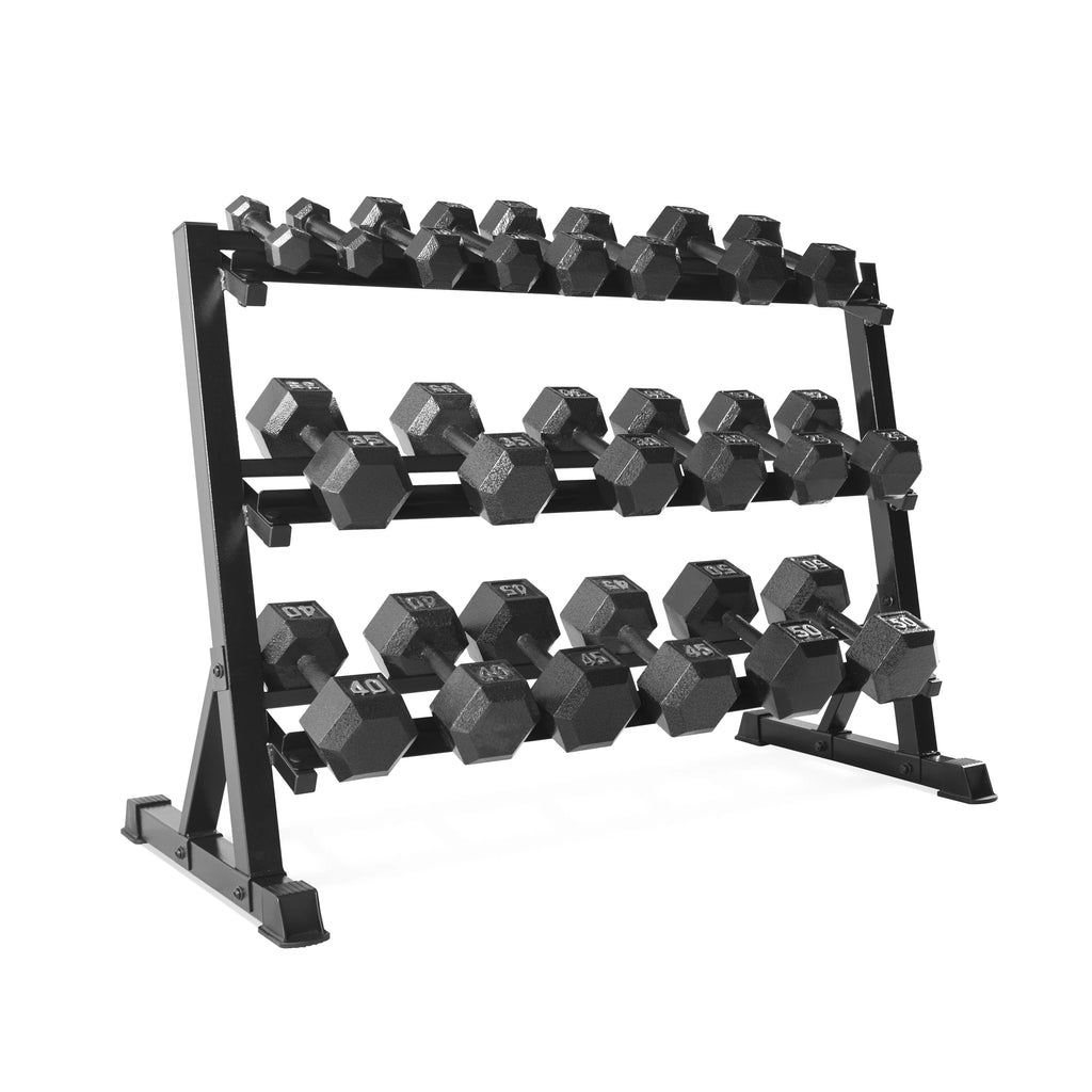 Black 3-tiered Dumbbell Storage Rack X88988