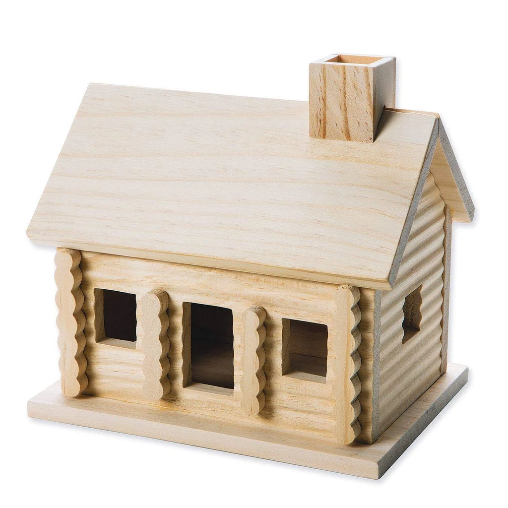 Unfinished Wood Log Cabin E3026