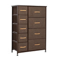 Brown Nine Drawer Combo Dresser R5957