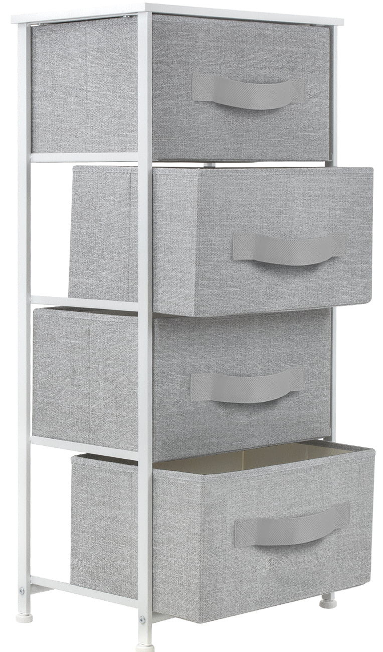 White 4 Drawer Dresser L35521