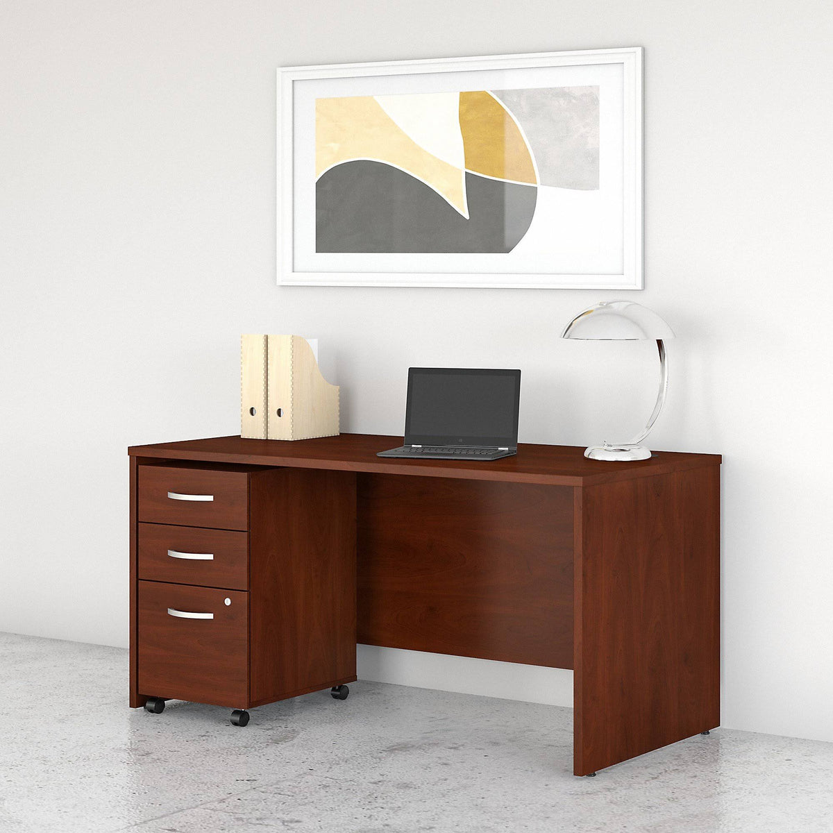 Office Desk with Mobile File Cabinet K2381
