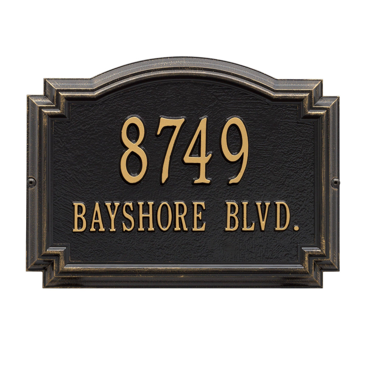 Black/Gold Two Line Wall Decor B91811