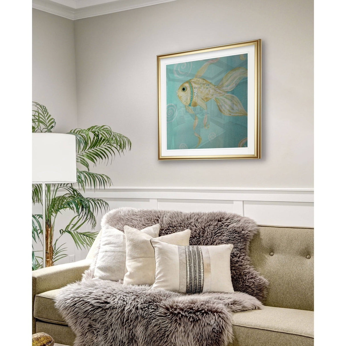 Framed Giclee Print 26x26 E644