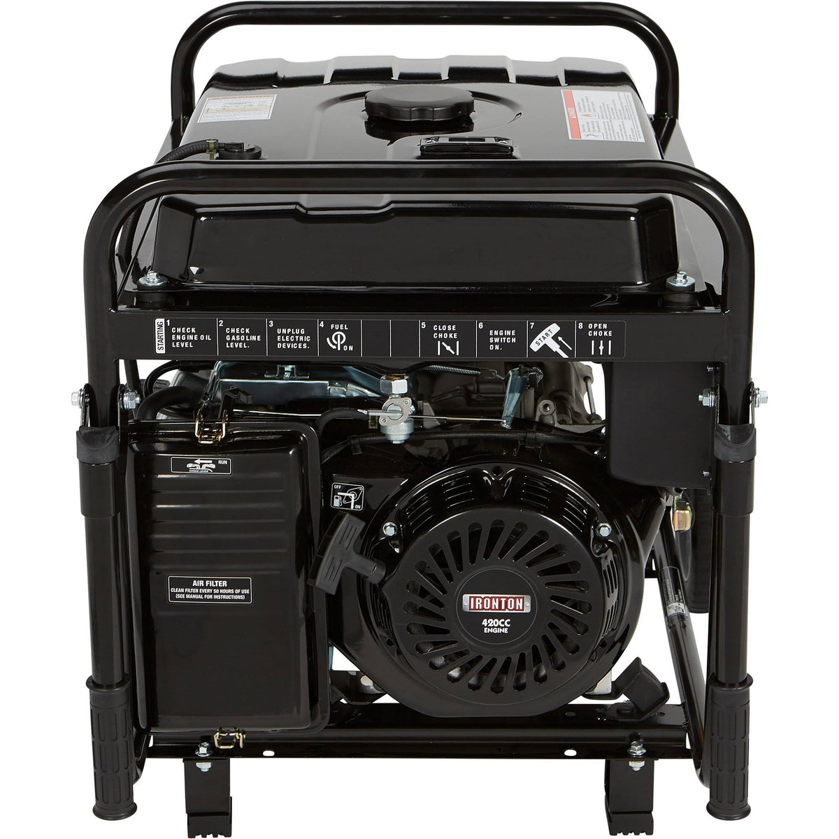 Portable Generator with Wheel Kit - 7000 Surge Watts, 5500 Rated Watts W716