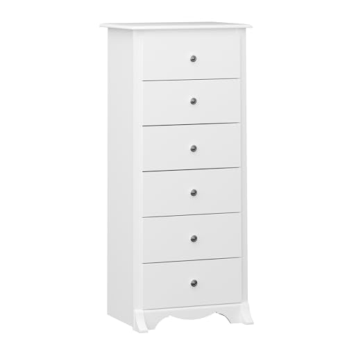 Black 6 Drawer Dresser C684