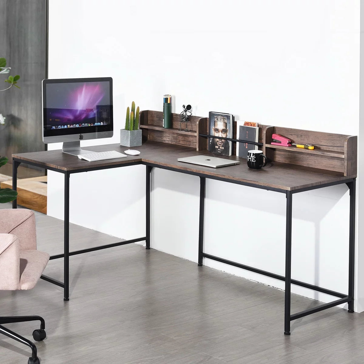 L-shaped Corner Computer Desk N5886