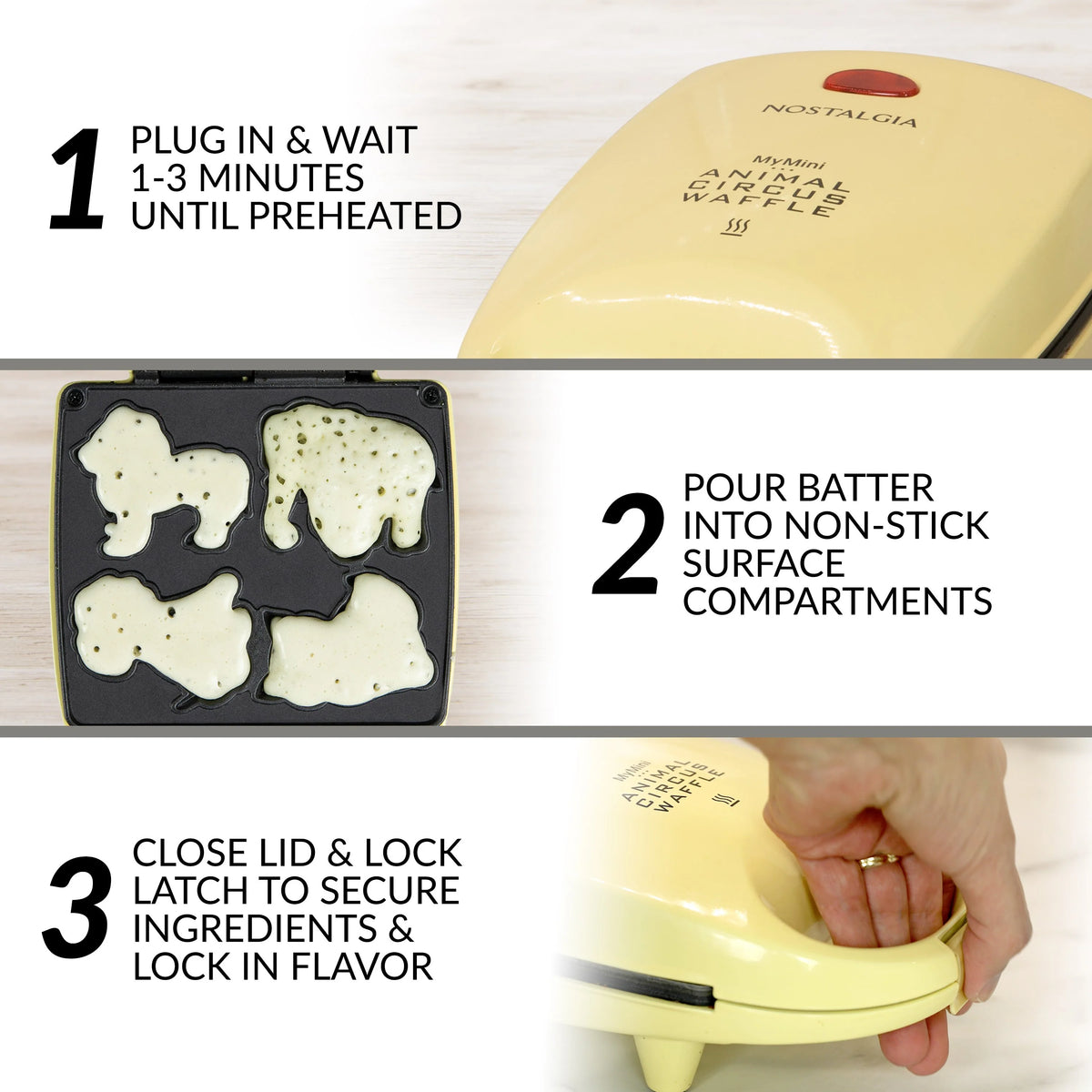 Yellow Animal Waffle Maker L2043
