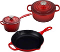 5 Piece Enameled Cast-Iron Cookware Set A410221