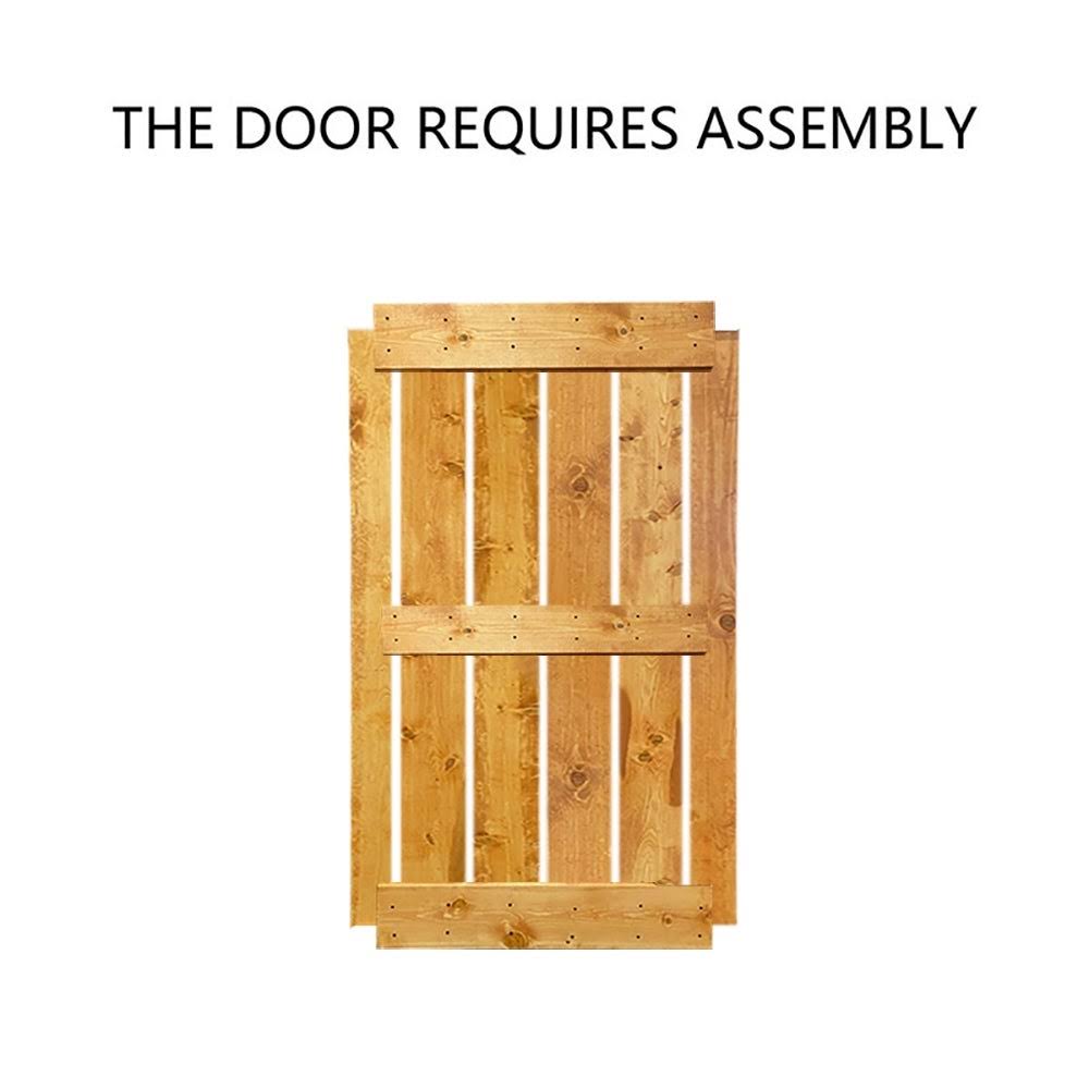 Stained Double Barn Door with Hardware Kit N776