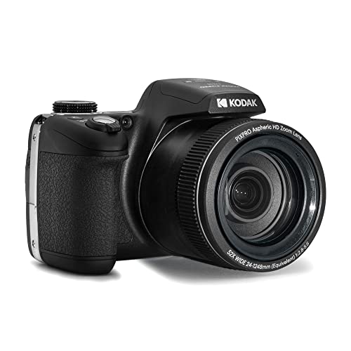 16 MP Digital Camera with 52x Optical Zoom 24mm Wide Angle Lens 1080P Full HD Video 3" LCD Screen Black C55147