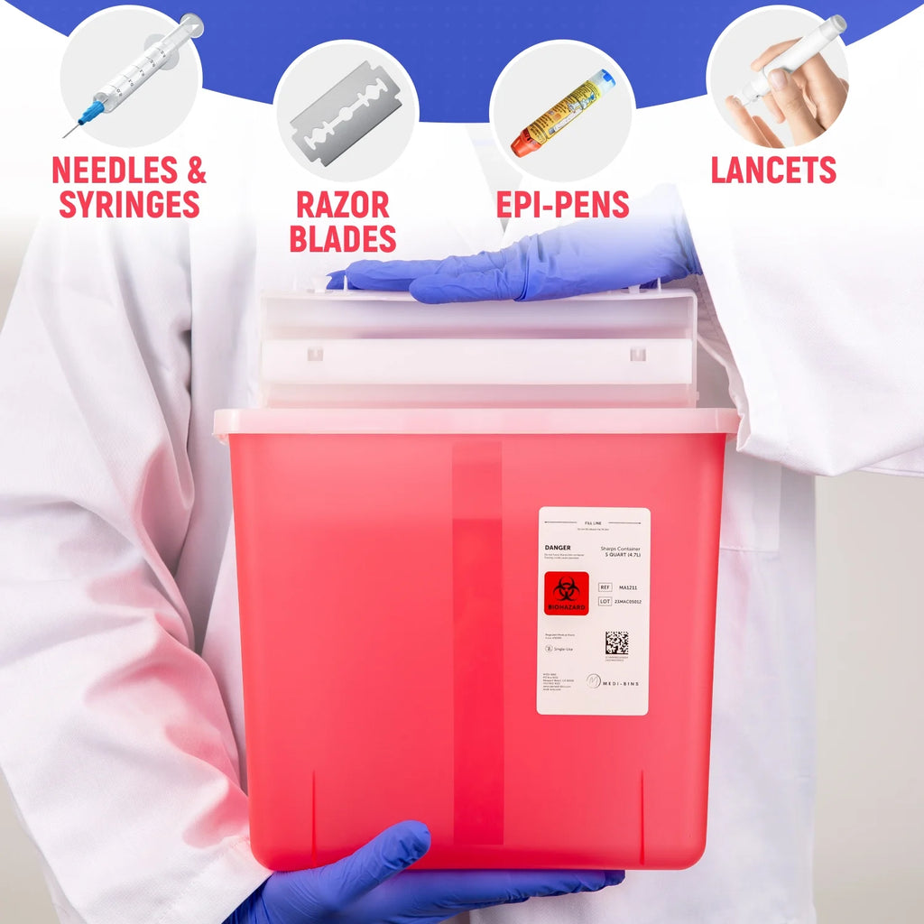 5 Qt Sharps Disposal Container H432