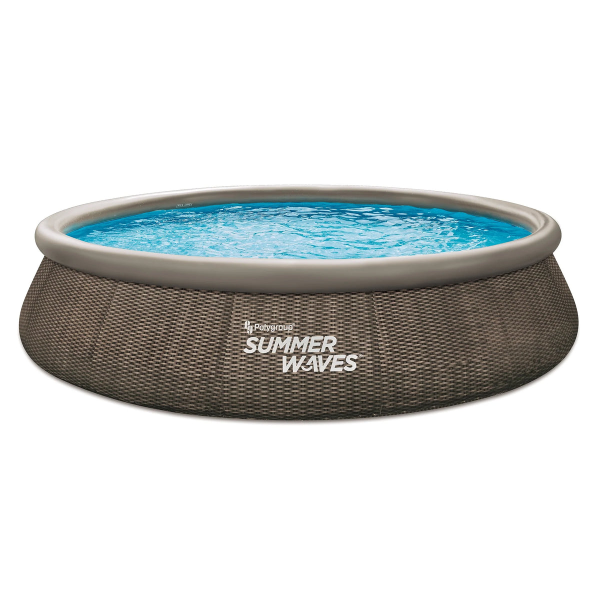 15 ft Dark Double Rattan Round Pool Z378