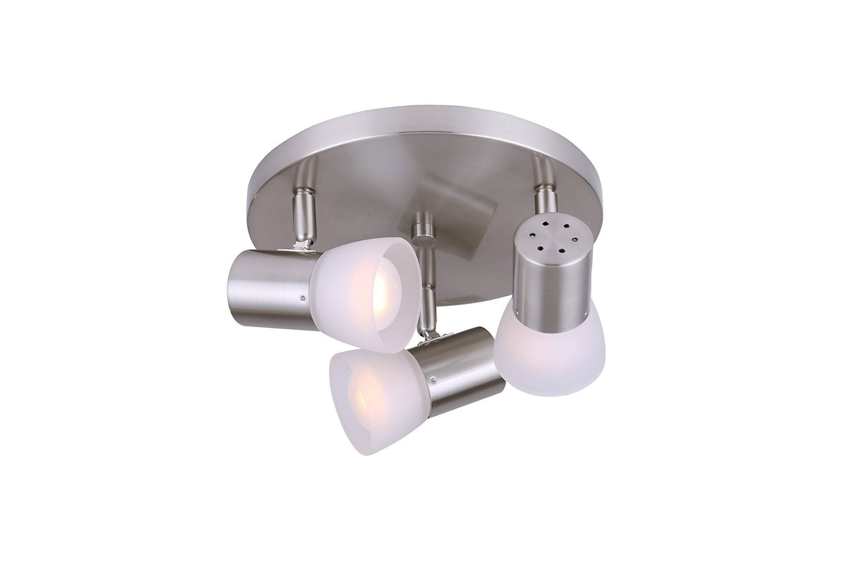 Brushed Nickel 3-Light Accent Light or Sconce F273
