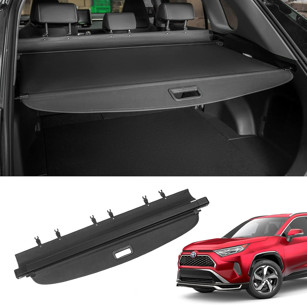Black Canvas Retractable Cargo Cover Pack of 2 Z1999