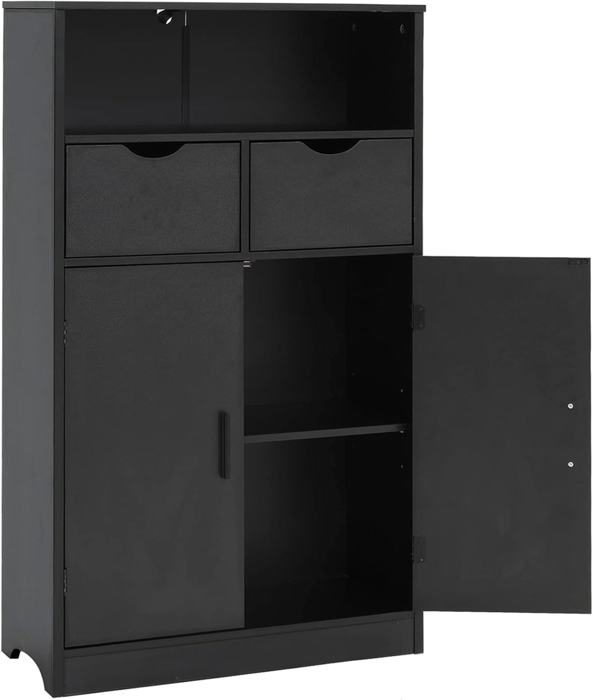 Dark Brown Storage Cabinet with 2 Drawers and 2 Shelves L716263