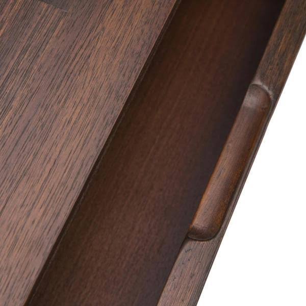 Distressed Charcoal Brown Console Sofa Table Q64912