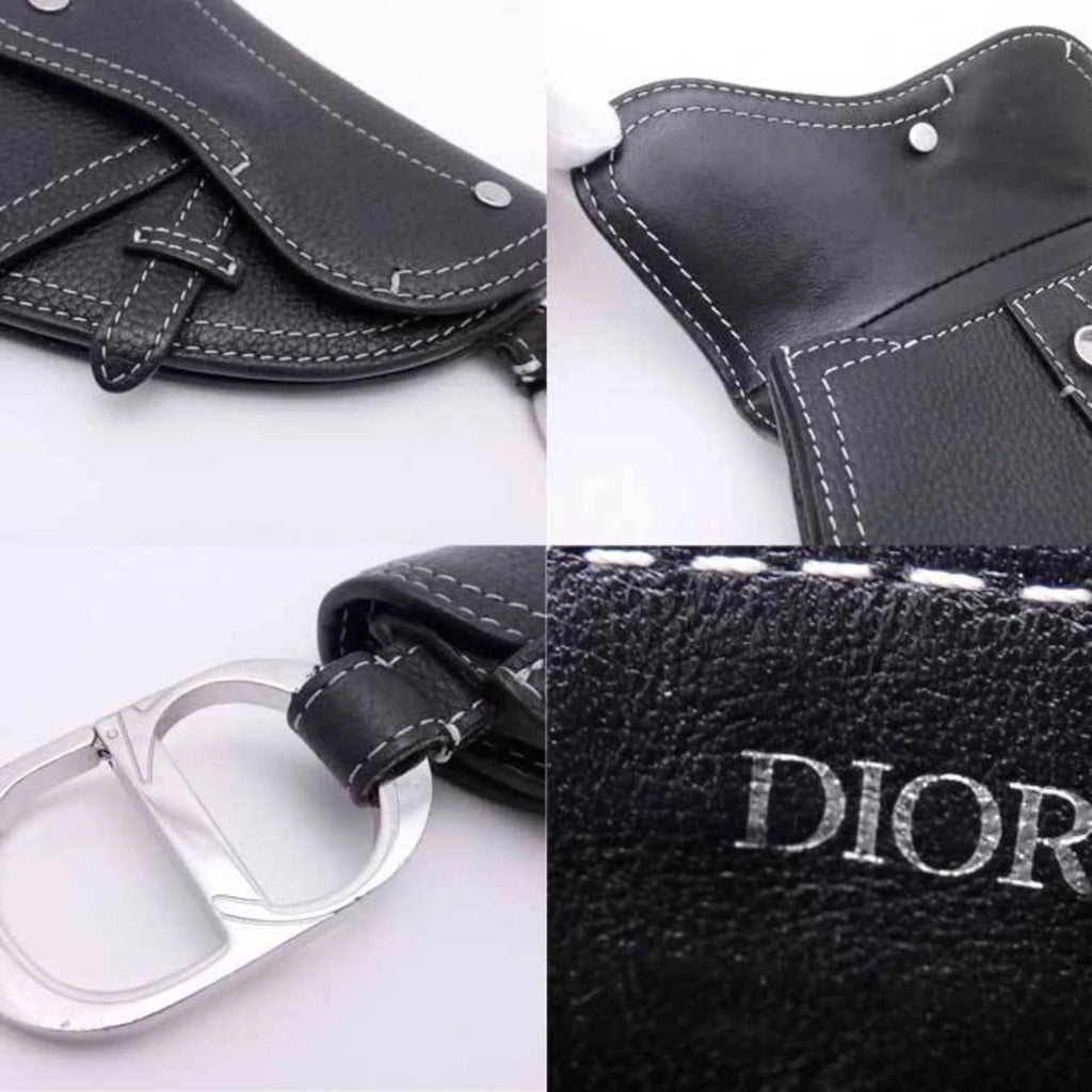 Pre-Owned Leather Key Case Charm Pouch L72891
