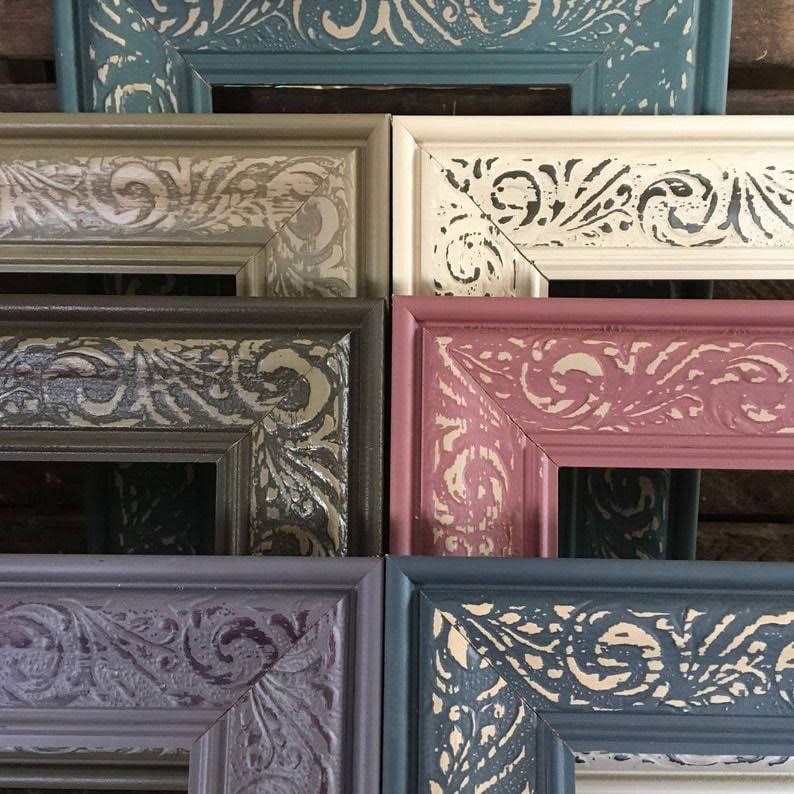 Teal Embossed Frame E859952