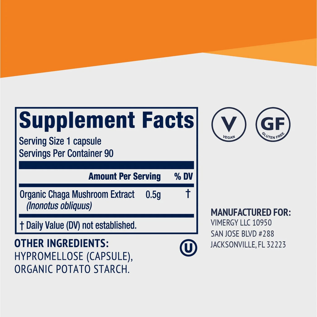 Chaga Mushroom Capsules U4505